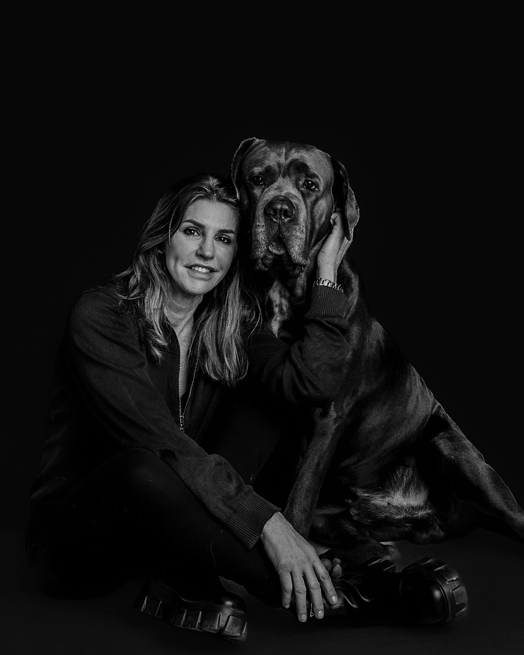 Fine art black and white portrait of Chris, Human Connection series by Greycard Photography