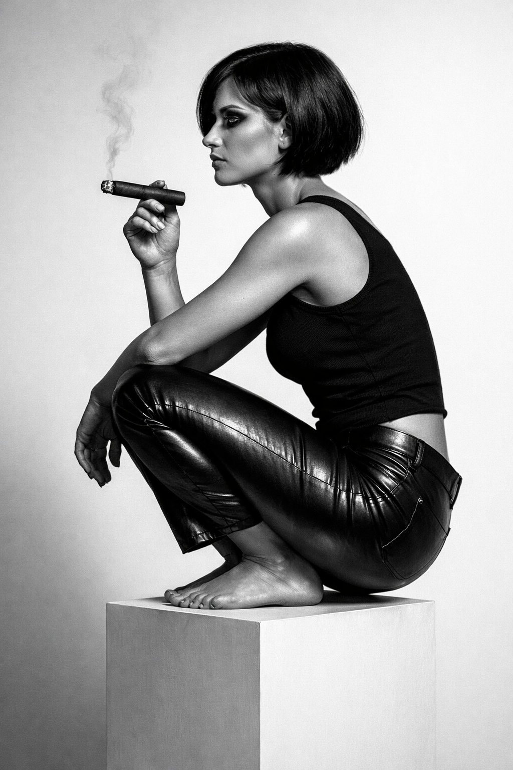 Fine art black and white portrait of Dana by Greycard Photography